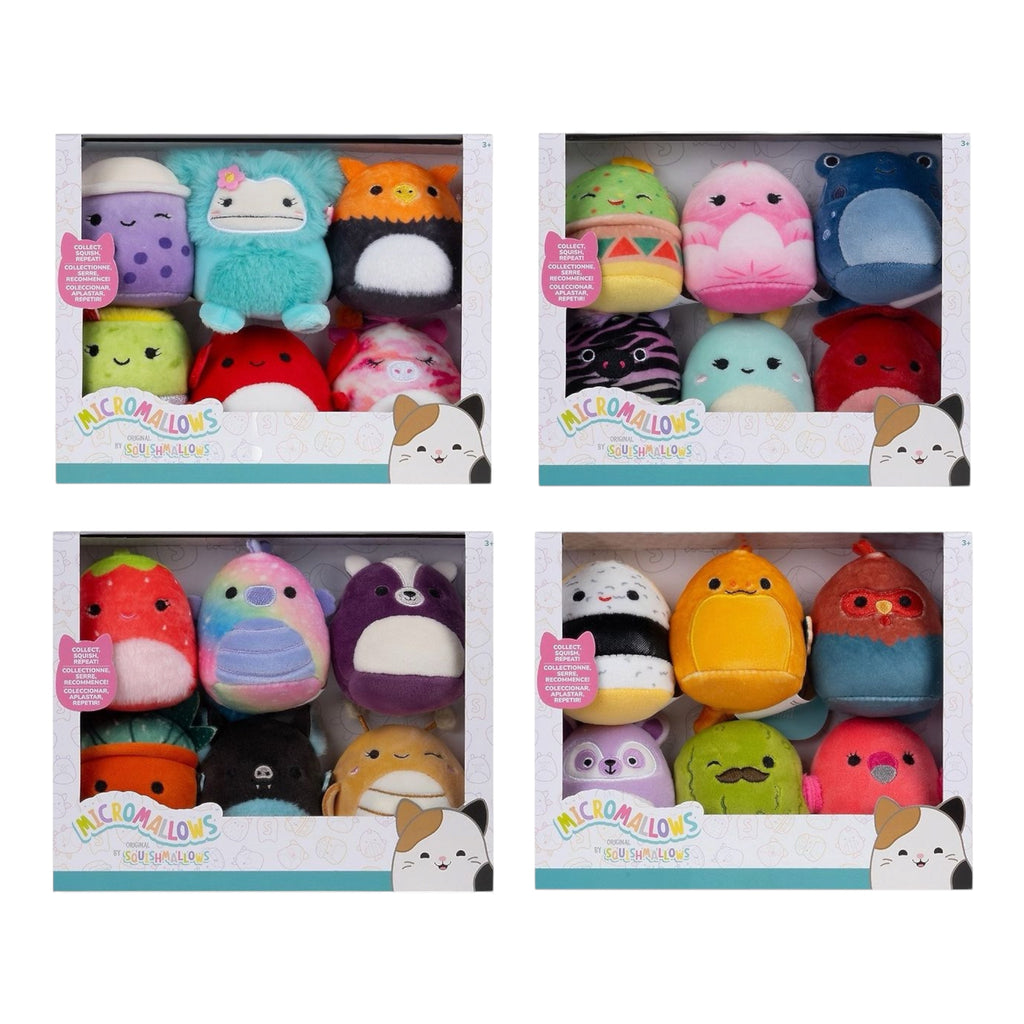 Micromallows by Squishmallows S2 pehmot, 6 kpl