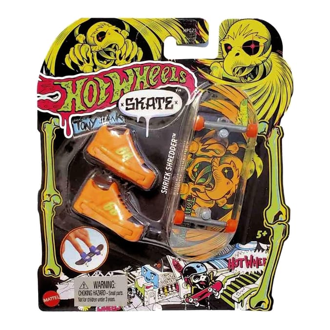 Hot Wheels Skate Tony Hawk Fingerboard & Shoe 2 Pack sormiskeitti