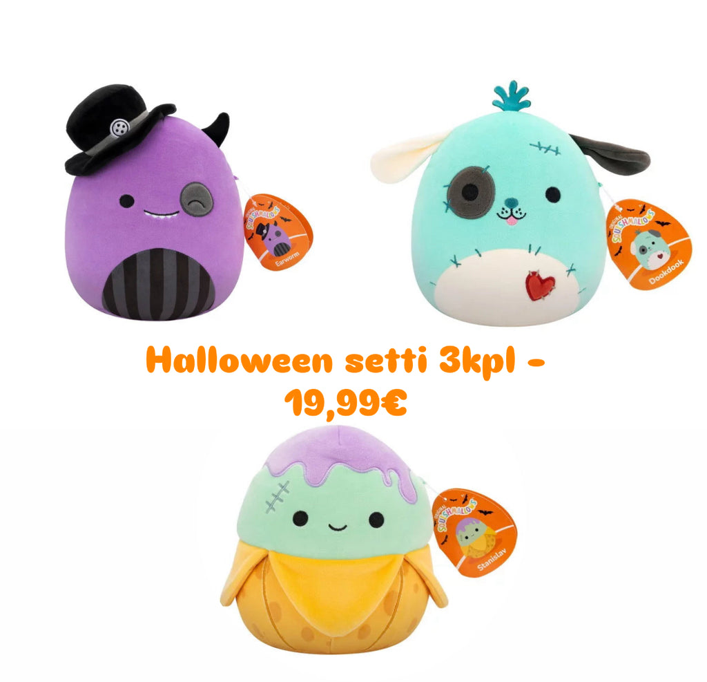 Squishmallows Halloween setti  3kpl