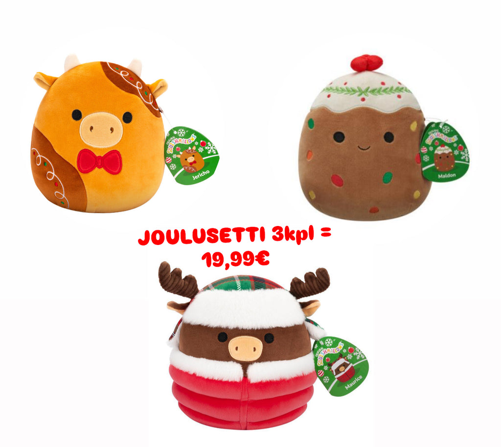 Squishmallows JOULUSETTI 3kpl