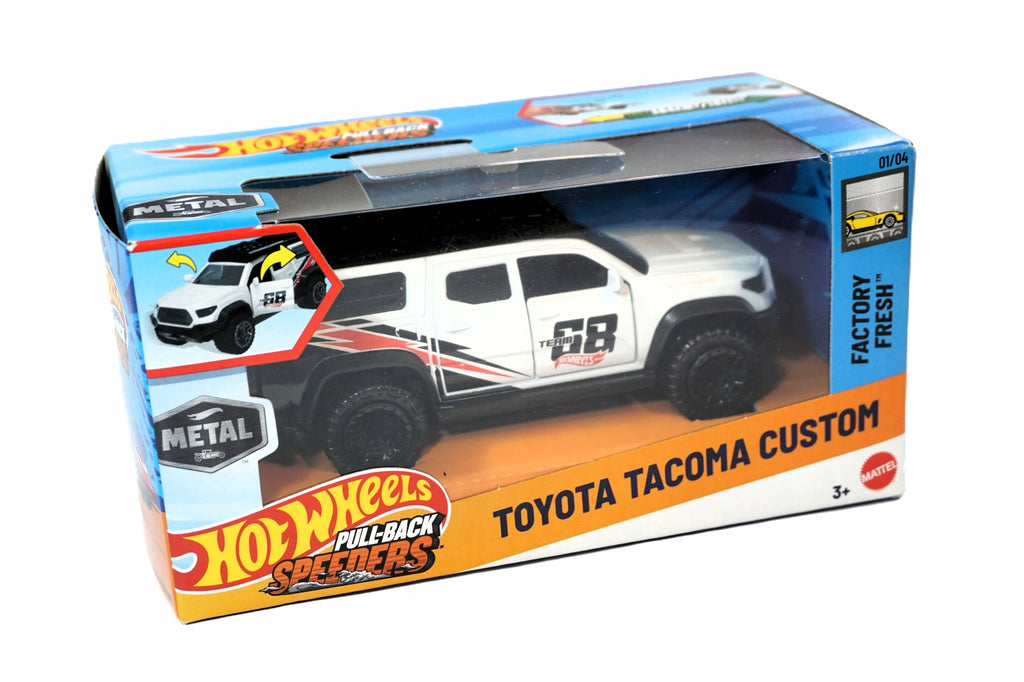 Hot Wheels Pull-Back Speeders  - Toyota Tacoma Custom auto 1:43