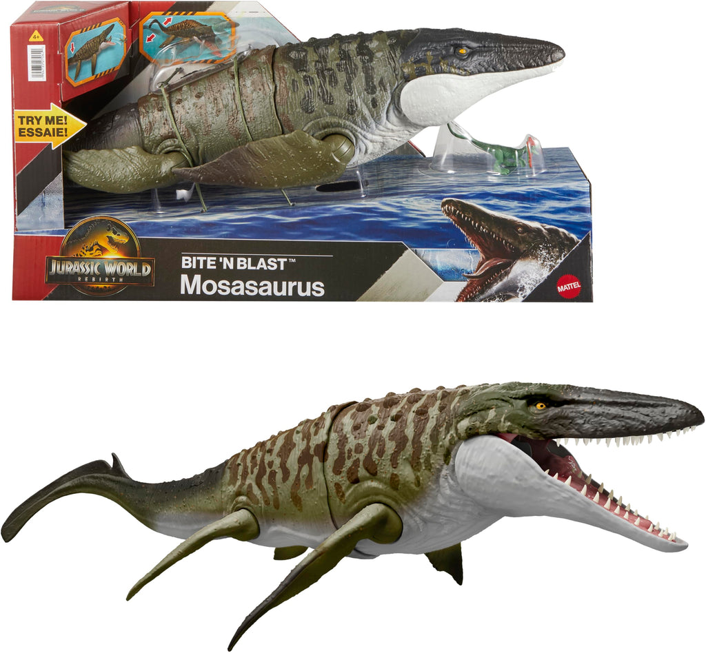 Jurassic World Rebirth Bite’N Blast Mosasaurus