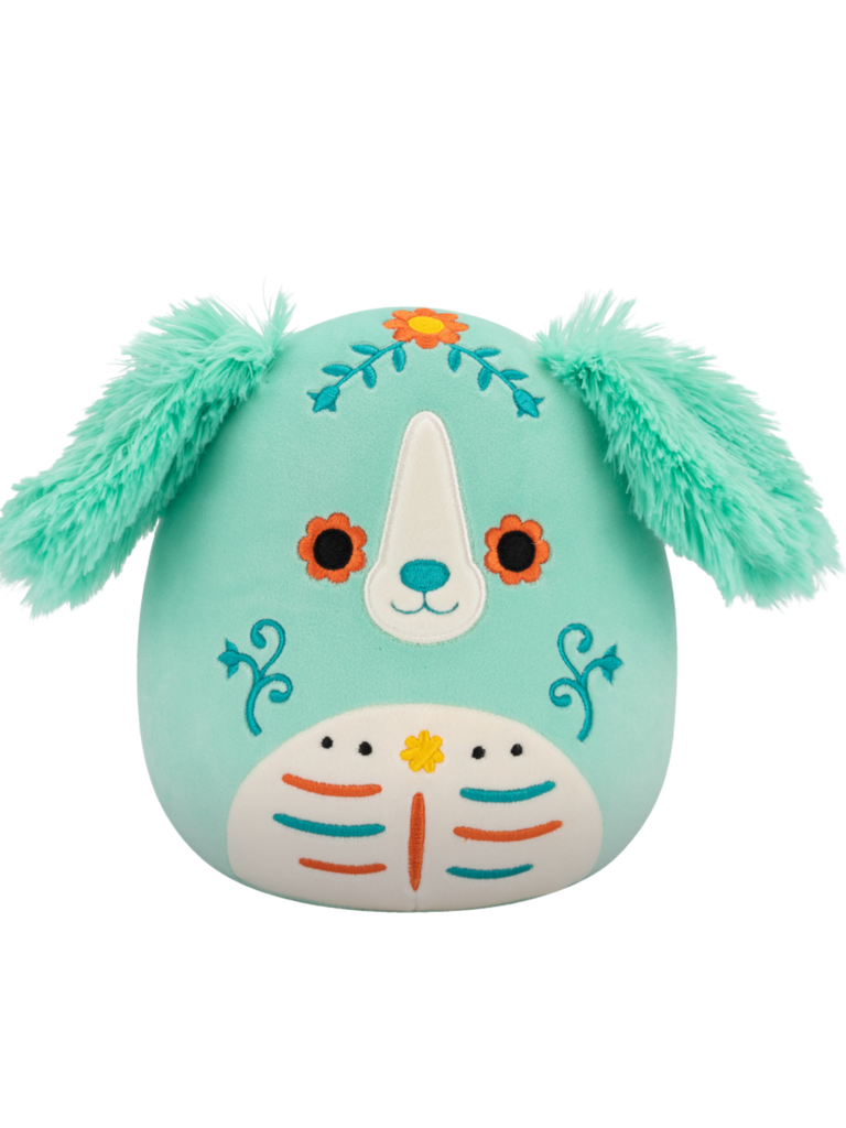 Squishmallows Day of the Dead Lisbeth the Mint Green Retriever, 19cm