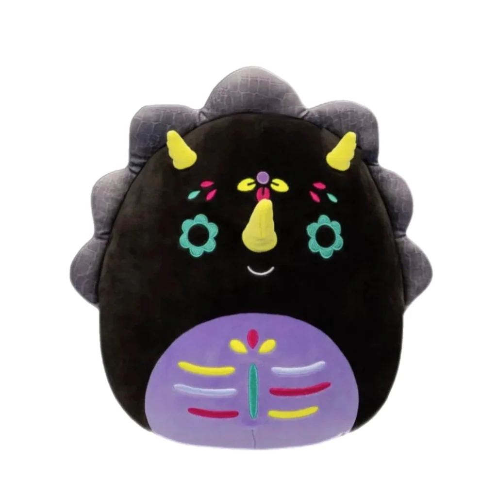 Squishmallows Day of the Dead Tetero the Triceratops, 19cm