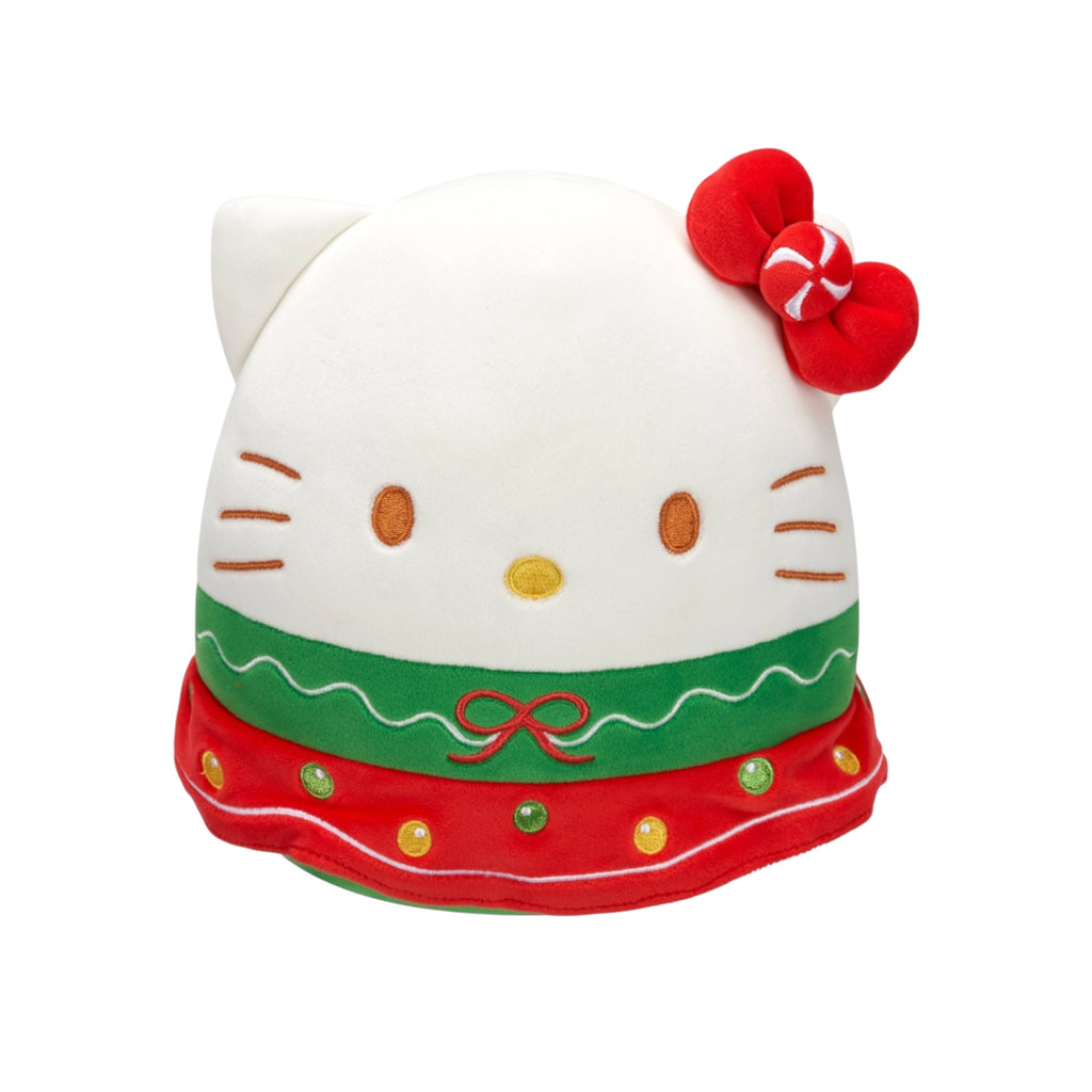 Squishmallows Hello Kitty Holiday Hello Kitty Candy Dotted Skirt, 20cm