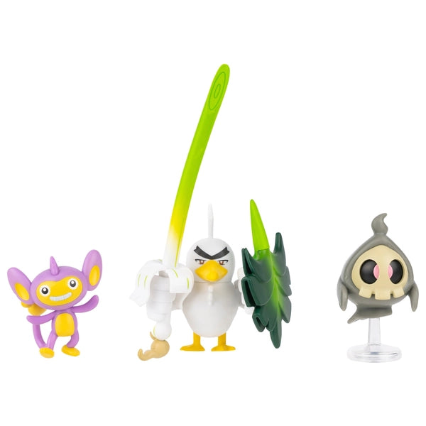 Pokémon Battle Figures 3 Pack Aipom, Sirfetch'd and Duskull