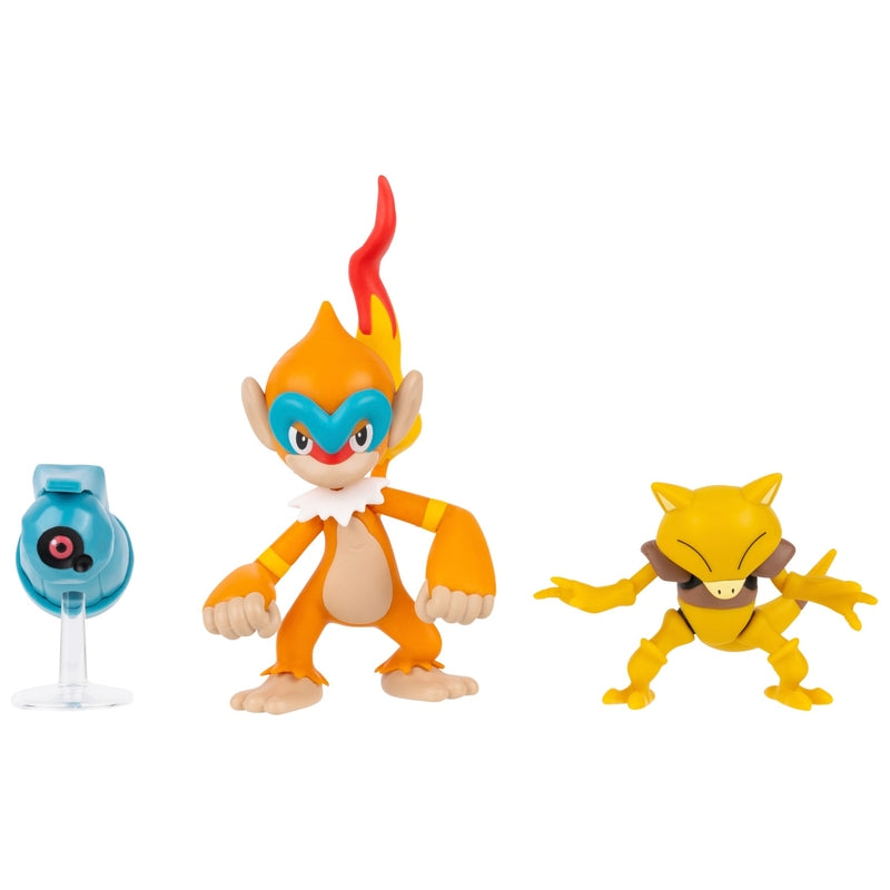 Pokémon Battle Figures 3 Pack Beldum, Abra & Monferno