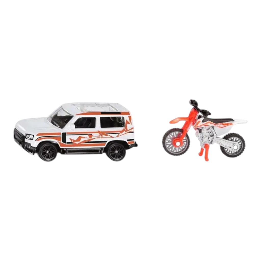 Siku 313-1114 Siku Land Rover Defender With KTM Bike