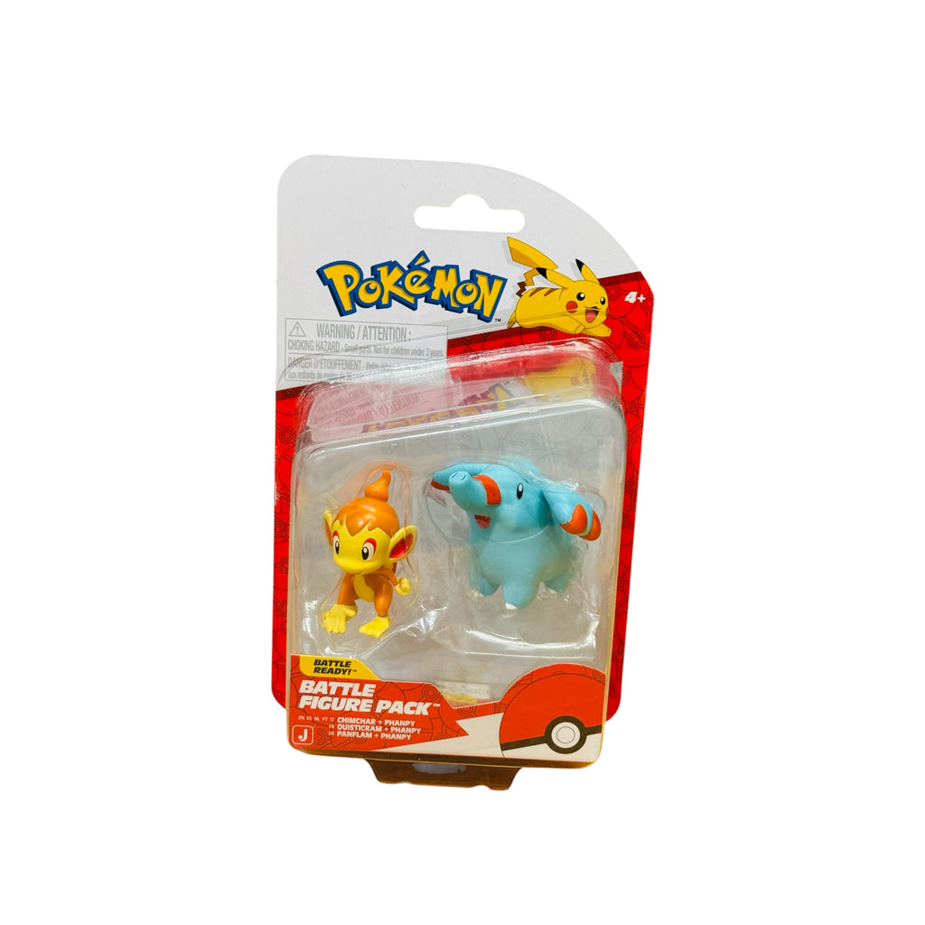 Pokemon Battle figuuri 2 pack - Chimchar&Phanpy