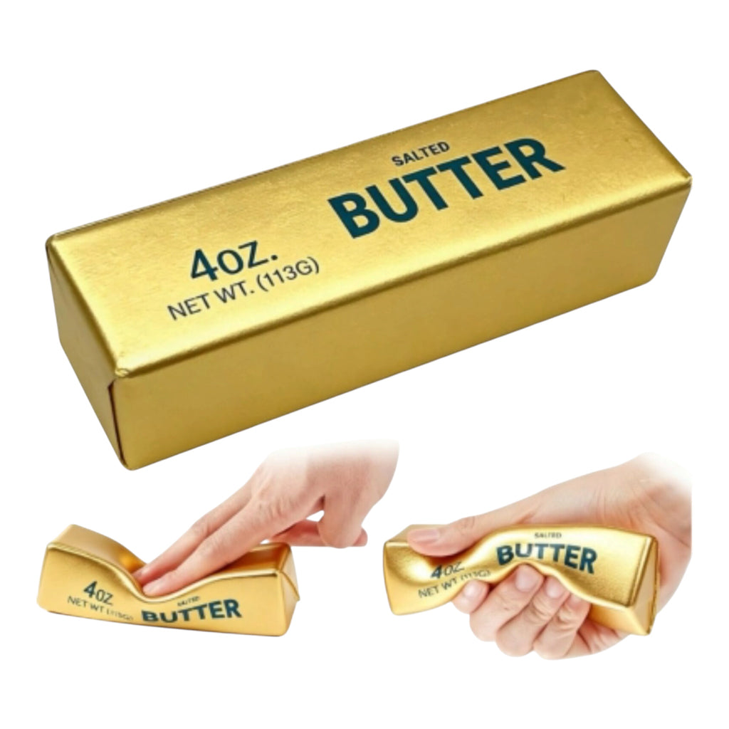 Butter Squishy Fidget  Pehmeä Voipala GOLD Limited Edition Stressilelu