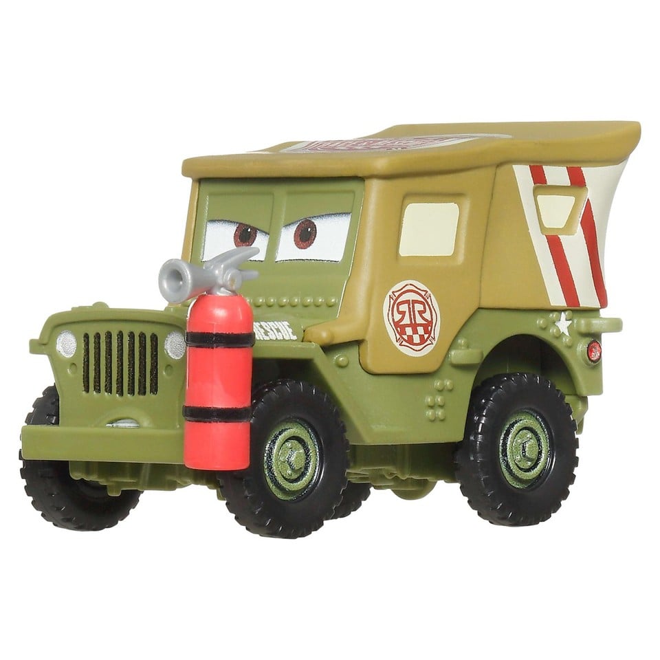 Disney Pixar Cars Radiator Springs Race&Rescue Pit Crew Sarge auto