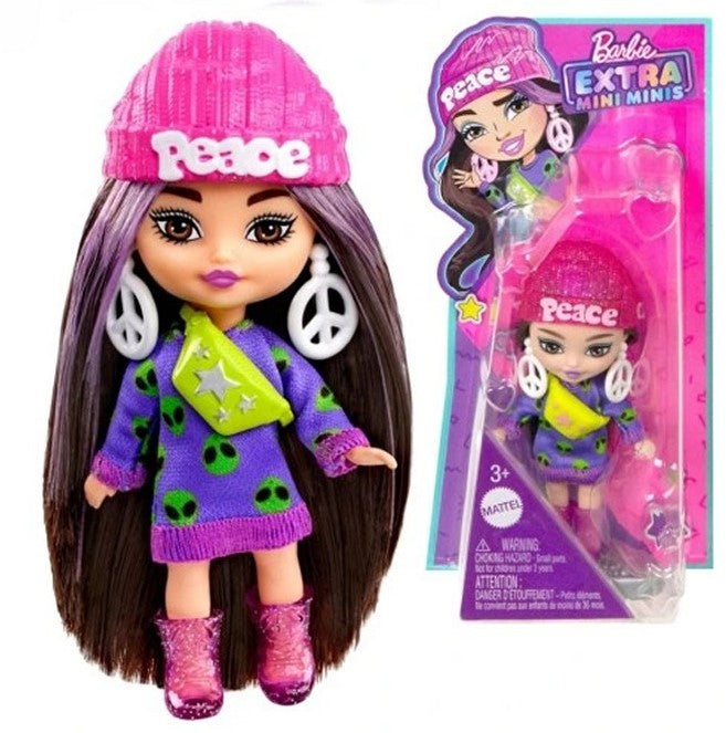 Mattel - Barbie Extra Mini Minis nukke, 1kpl