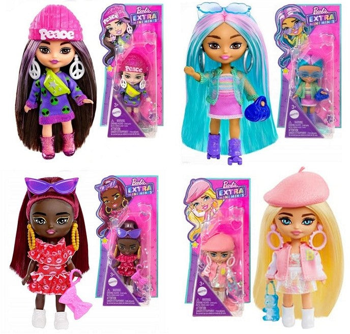 Mattel - Barbie Extra Mini Minis nukke, 1kpl