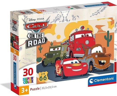 Clementoni Disney Pixar Cars On the Road Super Color Palapeli 30palaa