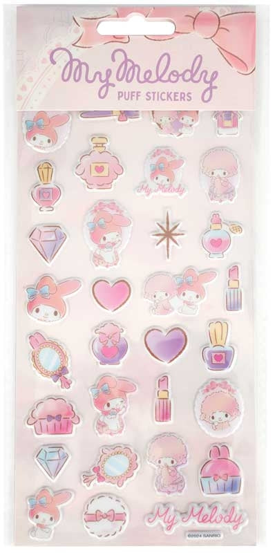 Hello Kitty my Melody Puff Stickers Tarrat