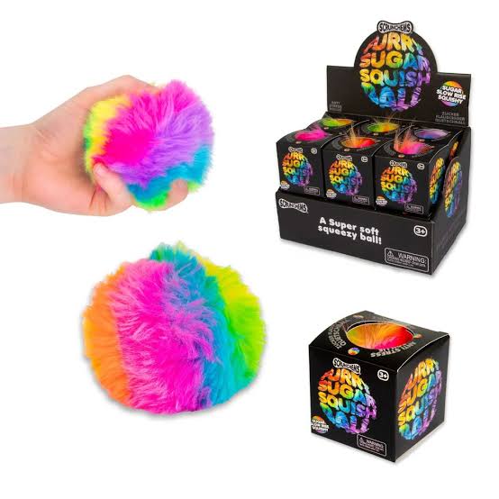 Scrunchems Furry Sugar Squish Pallo - Stressipallo, 7cm
