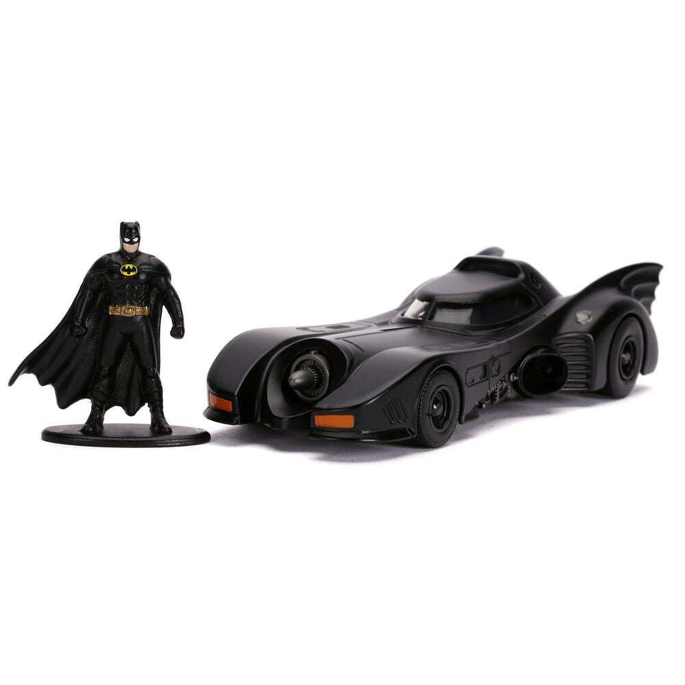 DC Comics Batmovil 1989 metalli auto + Batman figuuri Setti