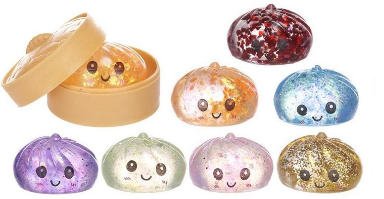 Kawaii Foodiez Squeezy Dumpling 5,5cm Glitteri Stressilelu