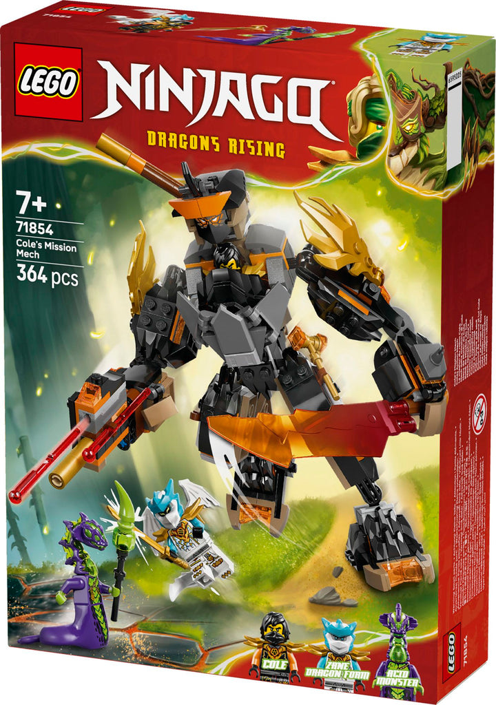LEGO Ninjago 71854 Colen tehtävärobotti ja Lohikäärme-Zane