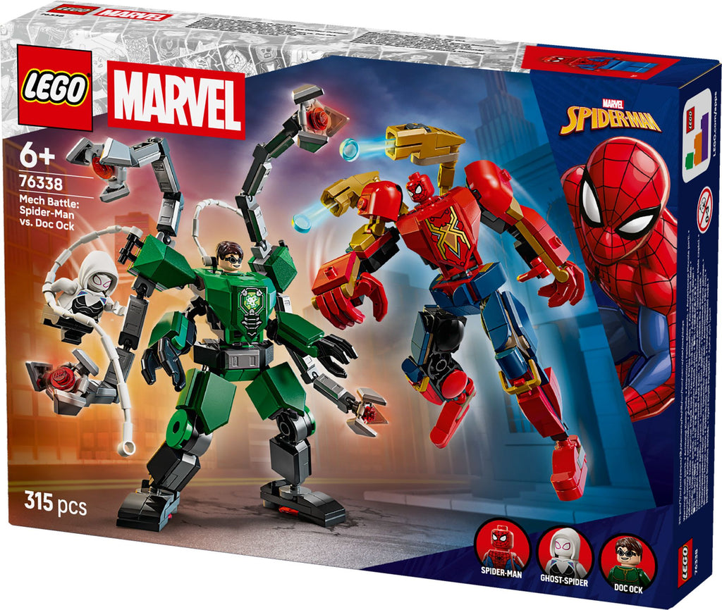 LEGO Super Heroes Marvel 76338 Robottien taistelu: Spider-Man vastaan Tohtori Mustekala