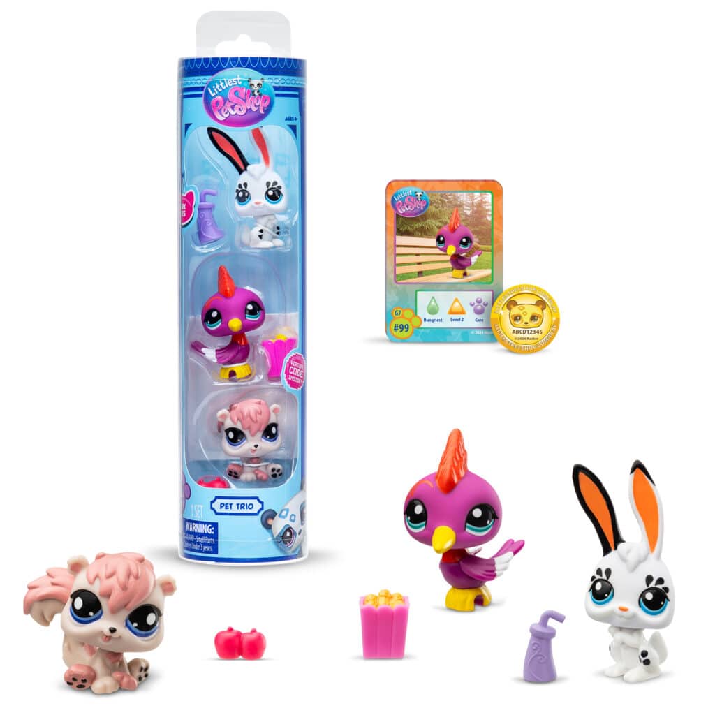Littlest Pet Shop G7 Park Pets Pet Trio #99- #101