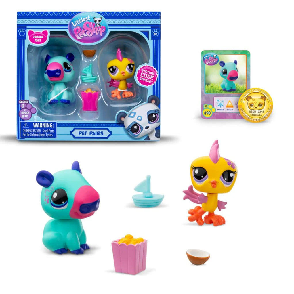 Littlest Pet Shop G7 #90-91 Jungle Pals Pet Pairs
