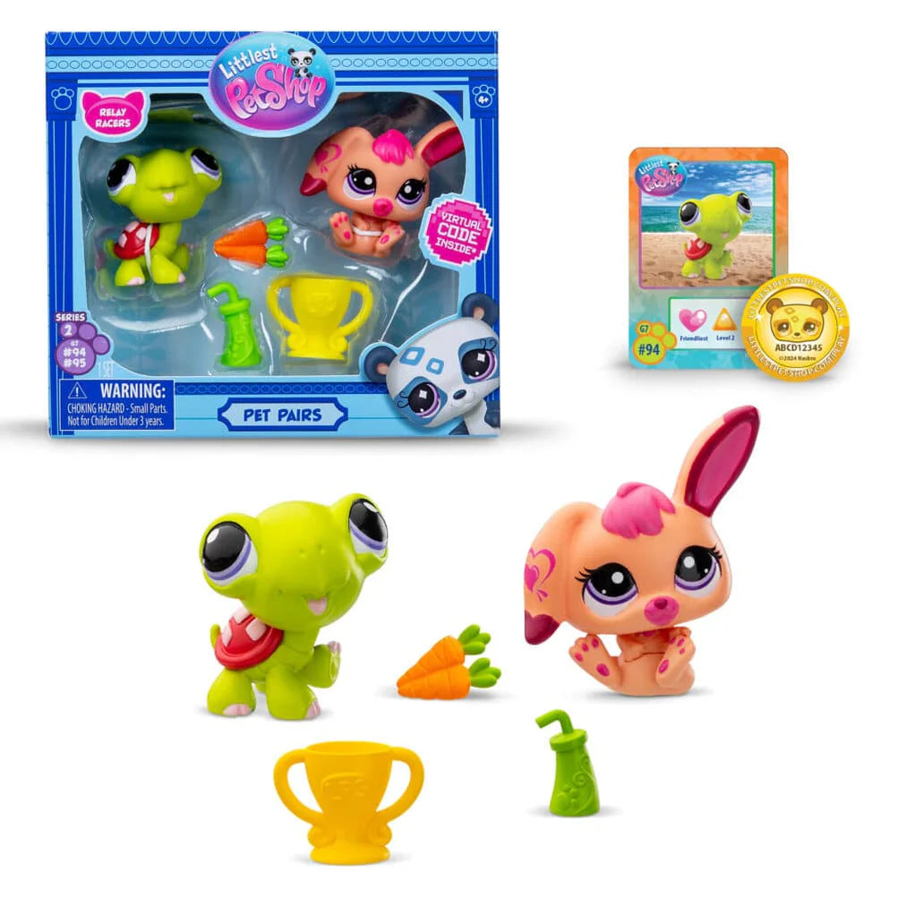 Littlest Pet Shop G7 #94-95 Relay Racers Pet Pairs
