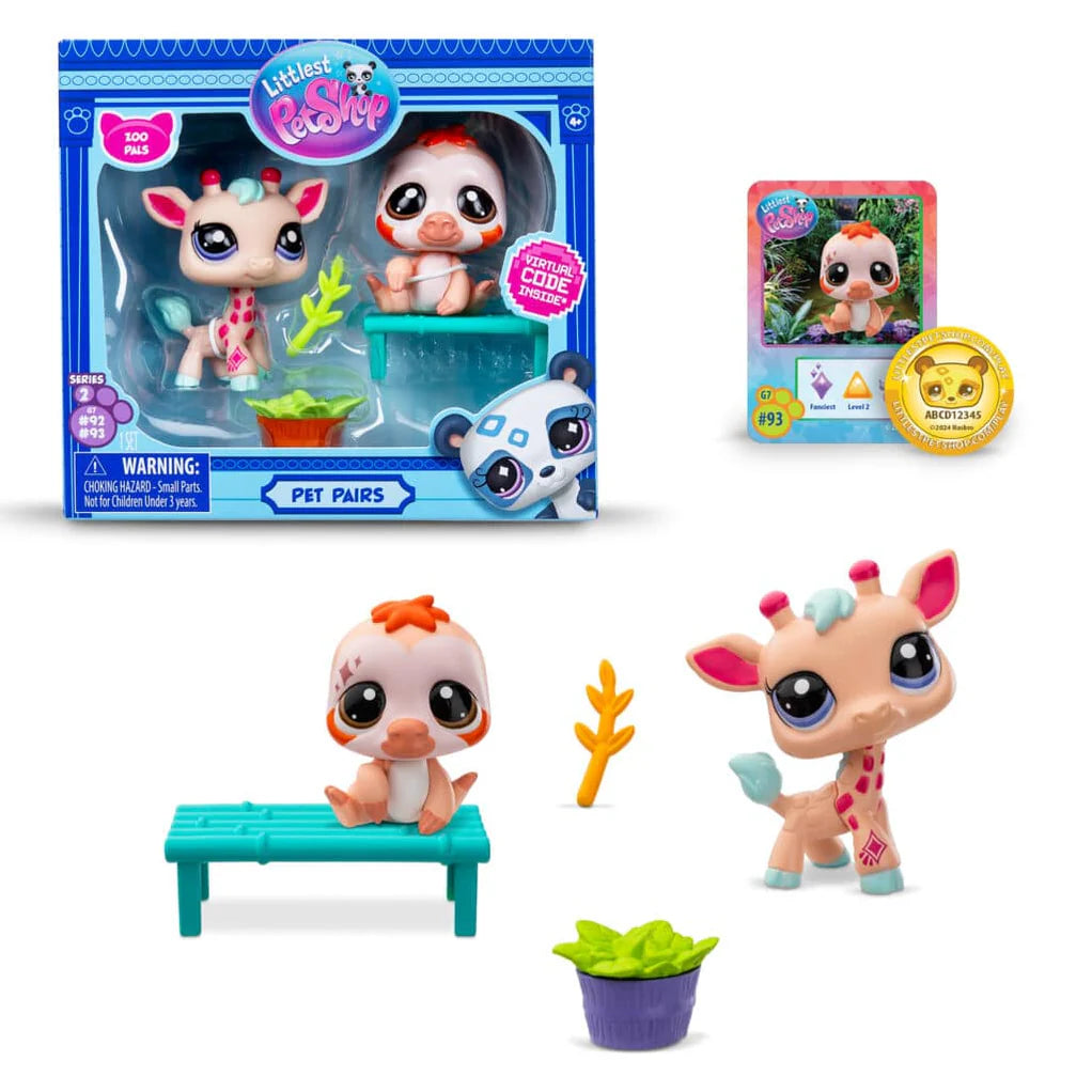 Littlest Pet Shop G7 #92-93 Zoo Pals Pet Pairs