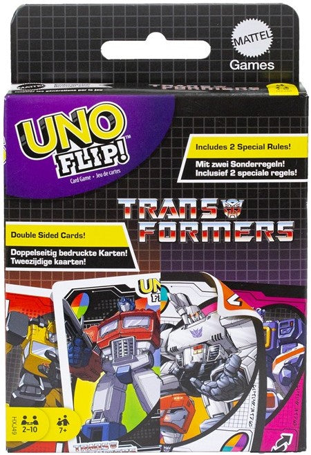 Mattel Games UNO FLIP! Transformers kortipelit