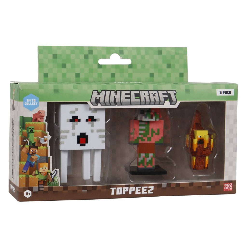 Minecraft hahmo 3D 6 cm 3kpl