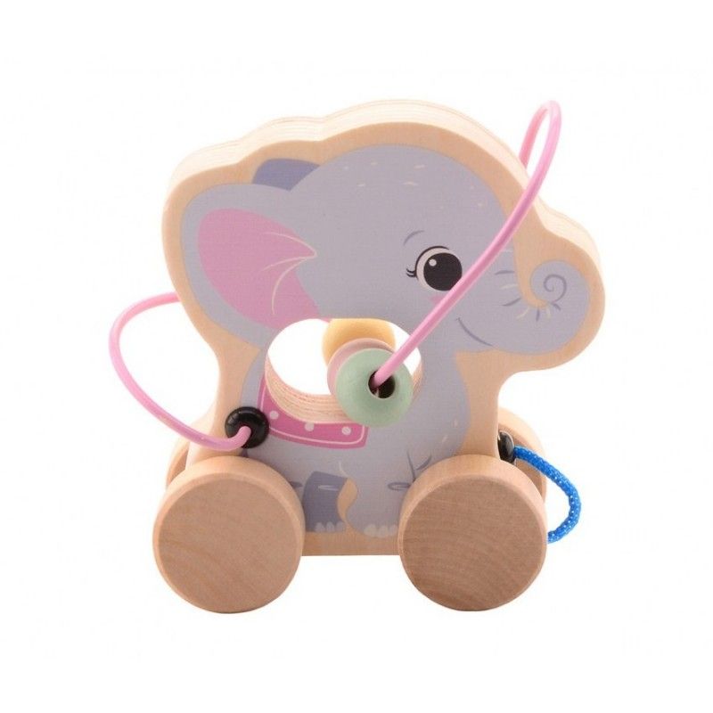 Joueco the Wildies Family - Rolling Animals with bead track