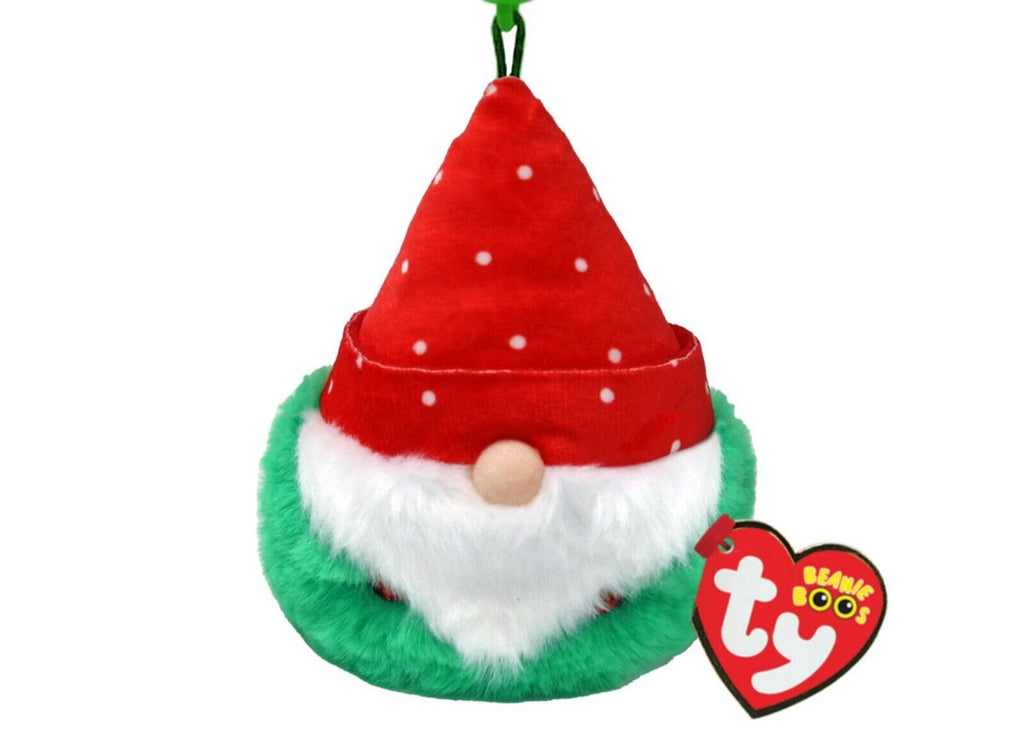 TY 35162 Beanie Boos TOPSY - red hat gnome clip