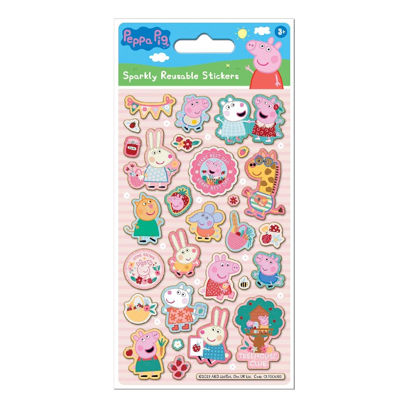 Pipsa Possu Tarrat -  Sparkly Reusable Stickers