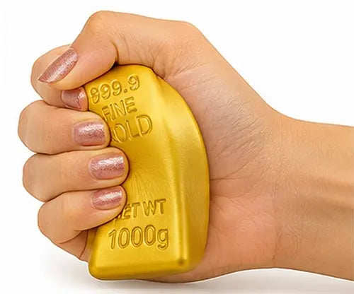 Squishy Fidget  Pehmeä Fine GOLD Stressilelu