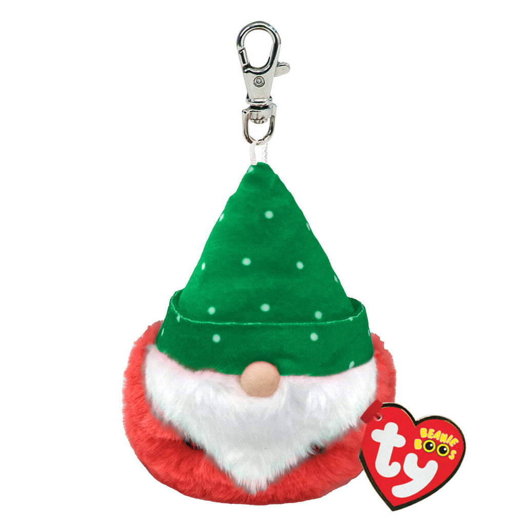TY 35266 Beanie Boos TURVEY - green hat gnome clip