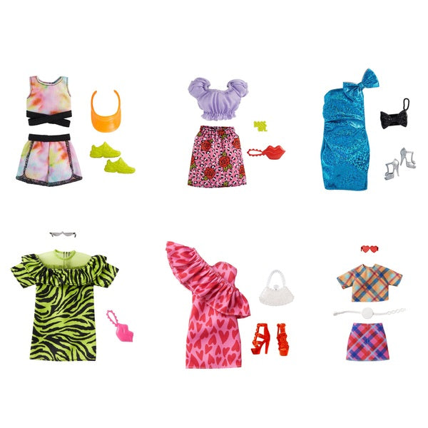 Mattel - Barbie Fashoin Looks Vaatteet , valikoima
