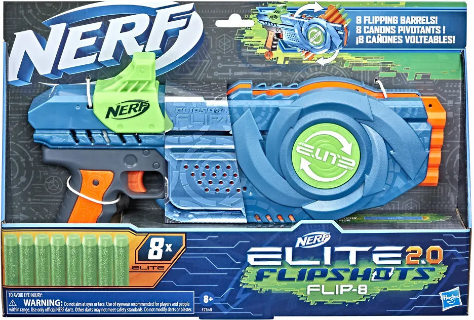 Nerf Elite 2.0 Flipshots Flip-8 -vaahtomuoviammusase