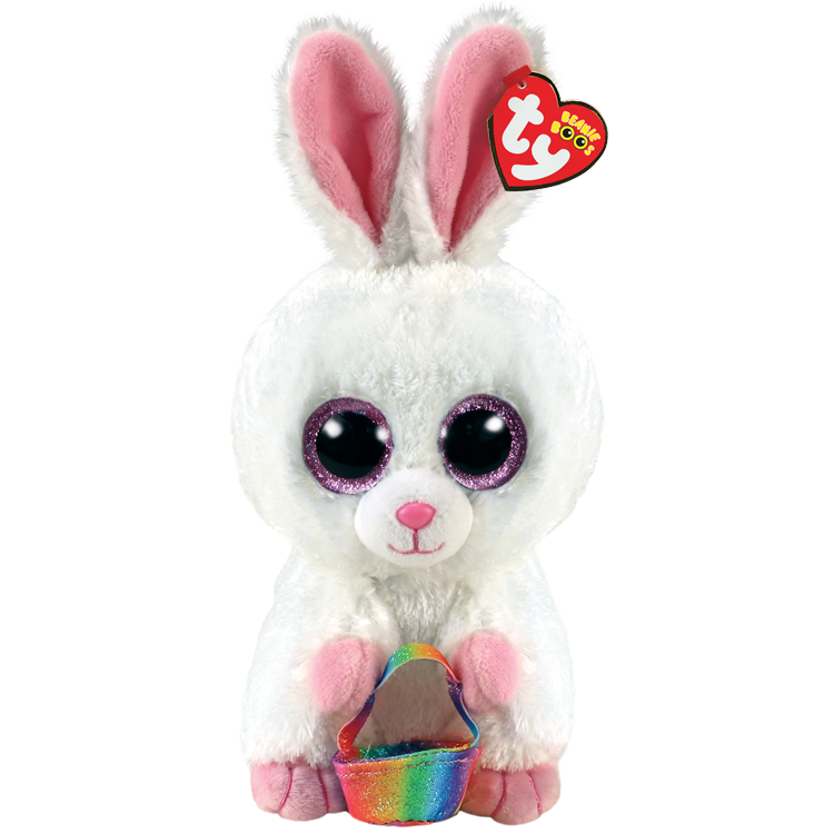 TY 36373 Beanie Boos SUNDAY- White rabbit with basket reg