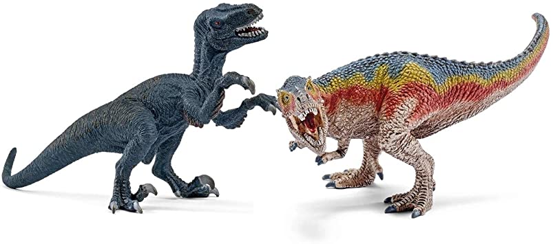 Schleich Dinosaurs 42216 T-Rex ja Velociraptor, pienet