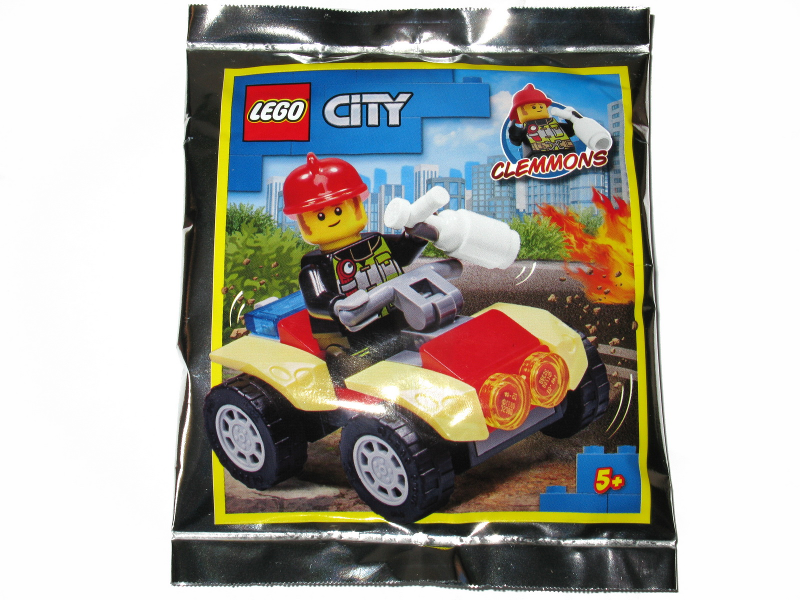 LEGO 952009 Clemmons Fireman with fire quad
