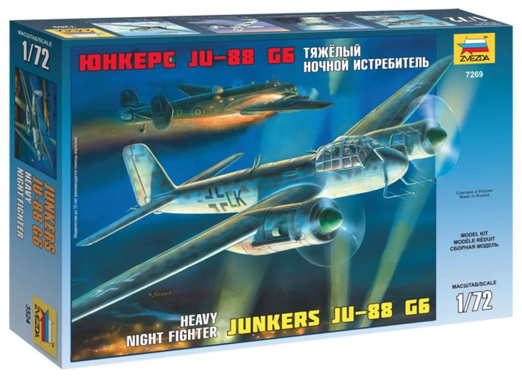 ZVEZDA Heavy Night Fighter JUNKERS JU-88 G6 1/72