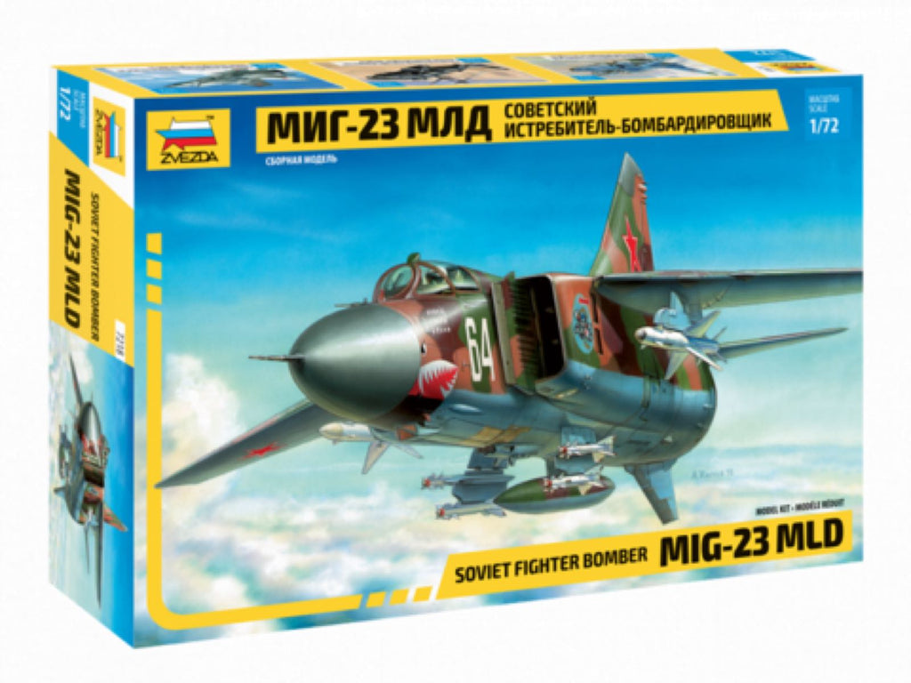 ZVEZDA Soviet Fighter Bomber MIG-23 MLD 1/72
