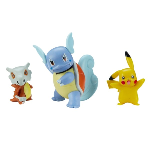 Pokémon Battle Pack 3 kpl Brio:Wartortle+Pikachu+Cubone