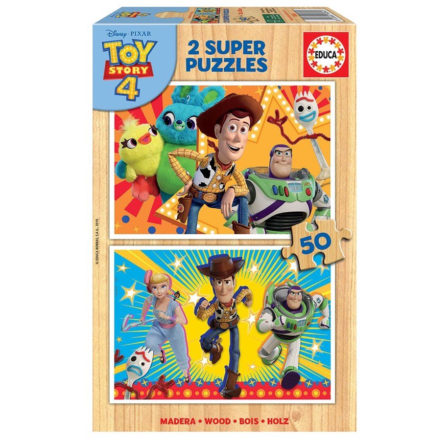Educa Toy Story 4 Puu- palapelin 2x50 palaa
