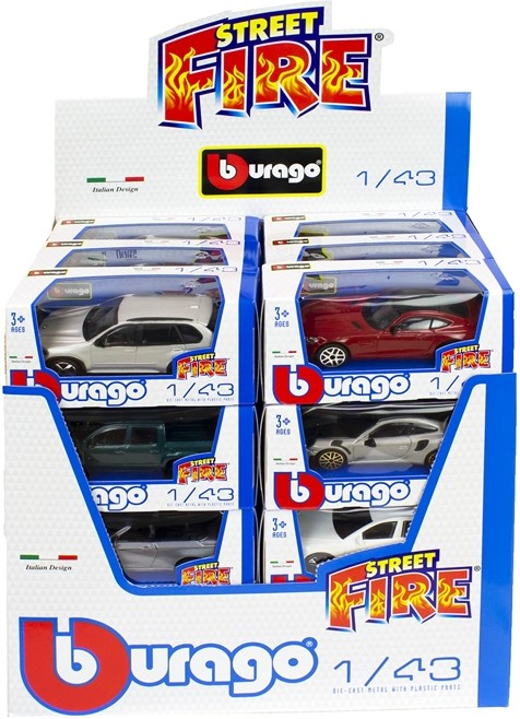 Burago Street Fire Die Cast 1:43 pikkuauto
