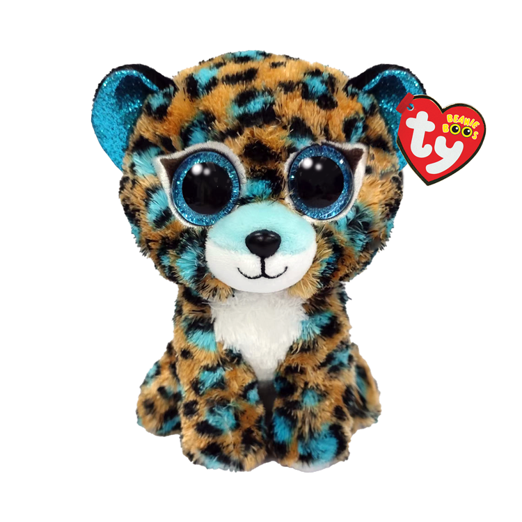 TY 36691 Beanie Boos COBALT - Blue leopard reg