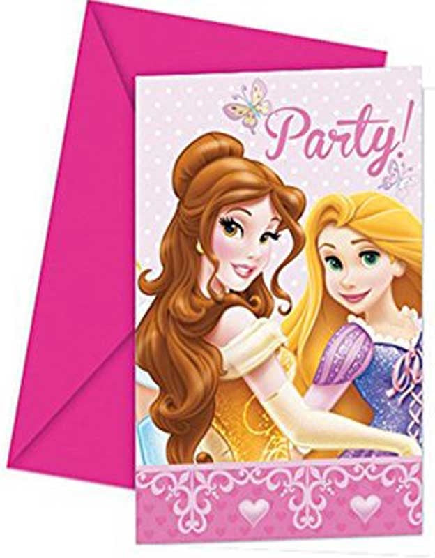 Disney Prinsessat -kutsukortit