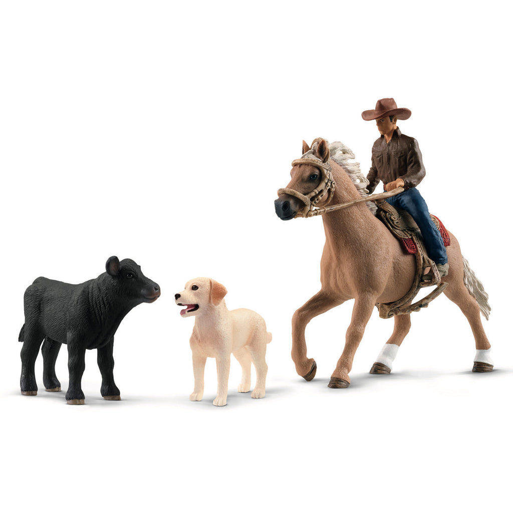 Schleich Farm World 42578 Lännenseikkailu ratsailla