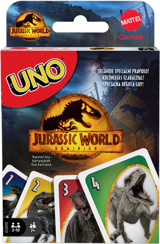 UNO Jurassic World Dominion kortipelit